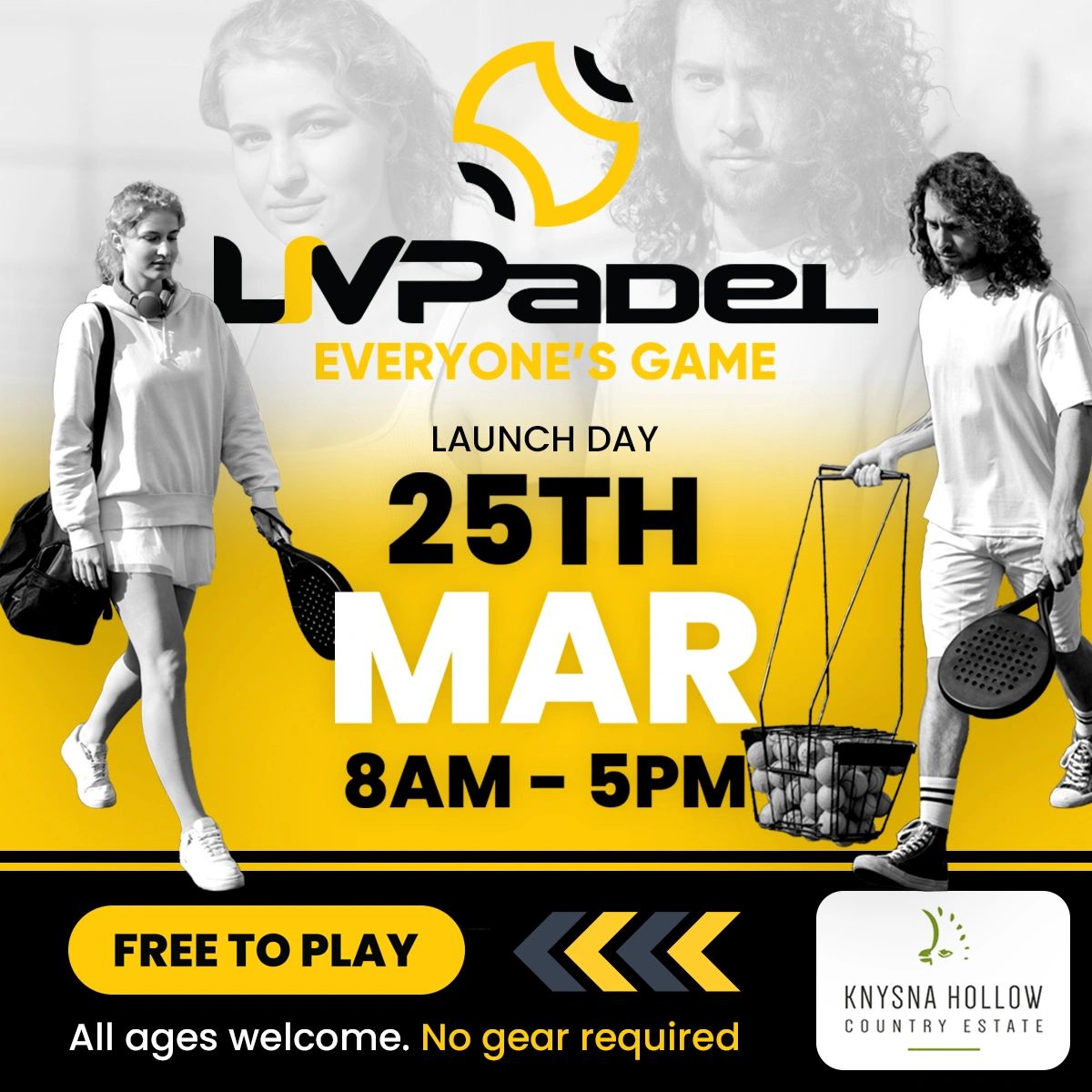 Knysna flyer LivPadel Everyones Game